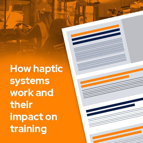 How haptic systems work and their impact on training